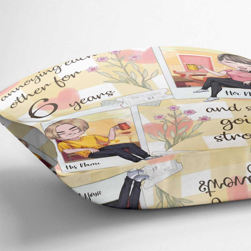 Coussin décoratif personnalisé pour couple « Tout ce que j’aime »