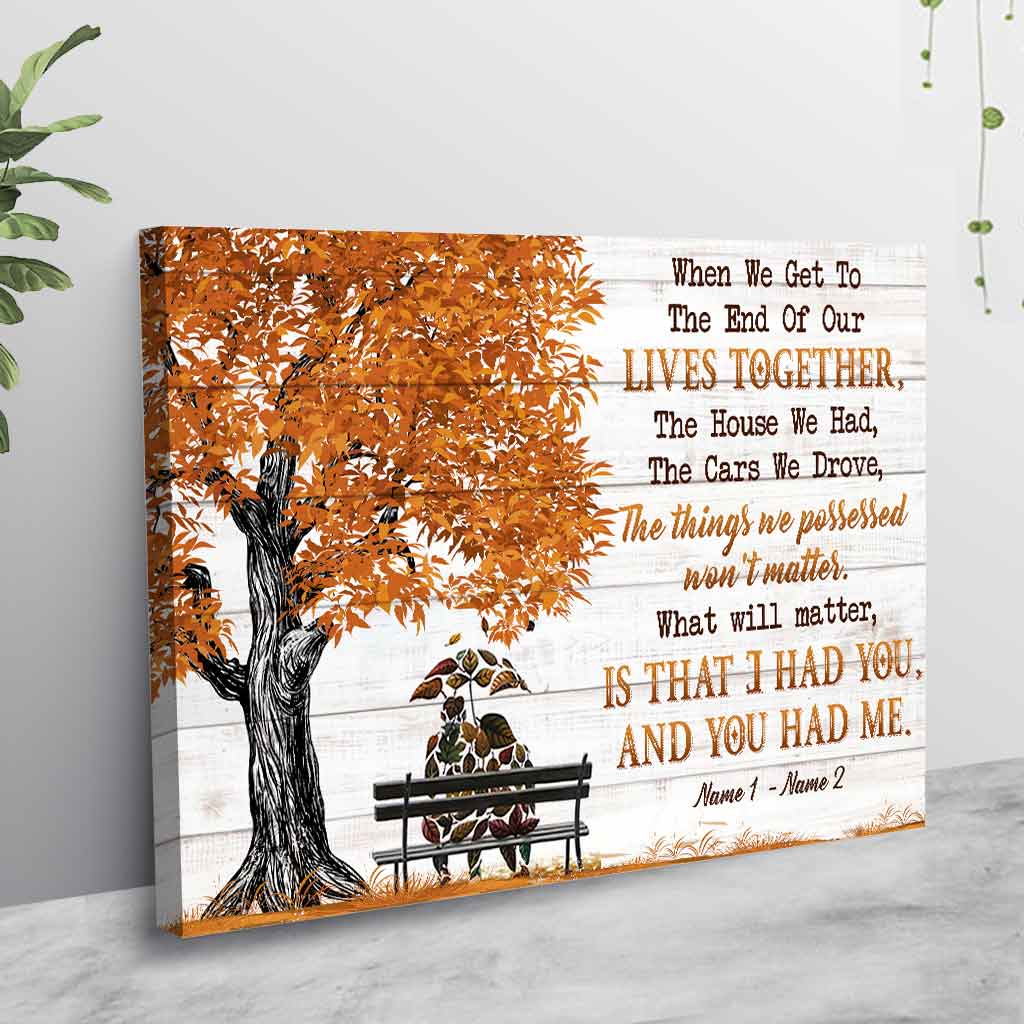 Quand on arrive au bout - Affiche personnalisée pour couples