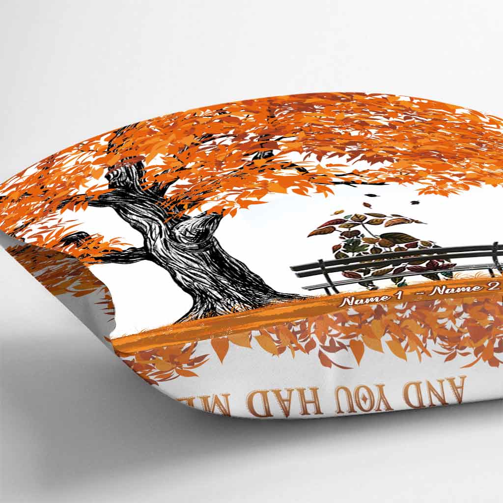 Quand on arrive au bout - Coussin décoratif personnalisé pour couple