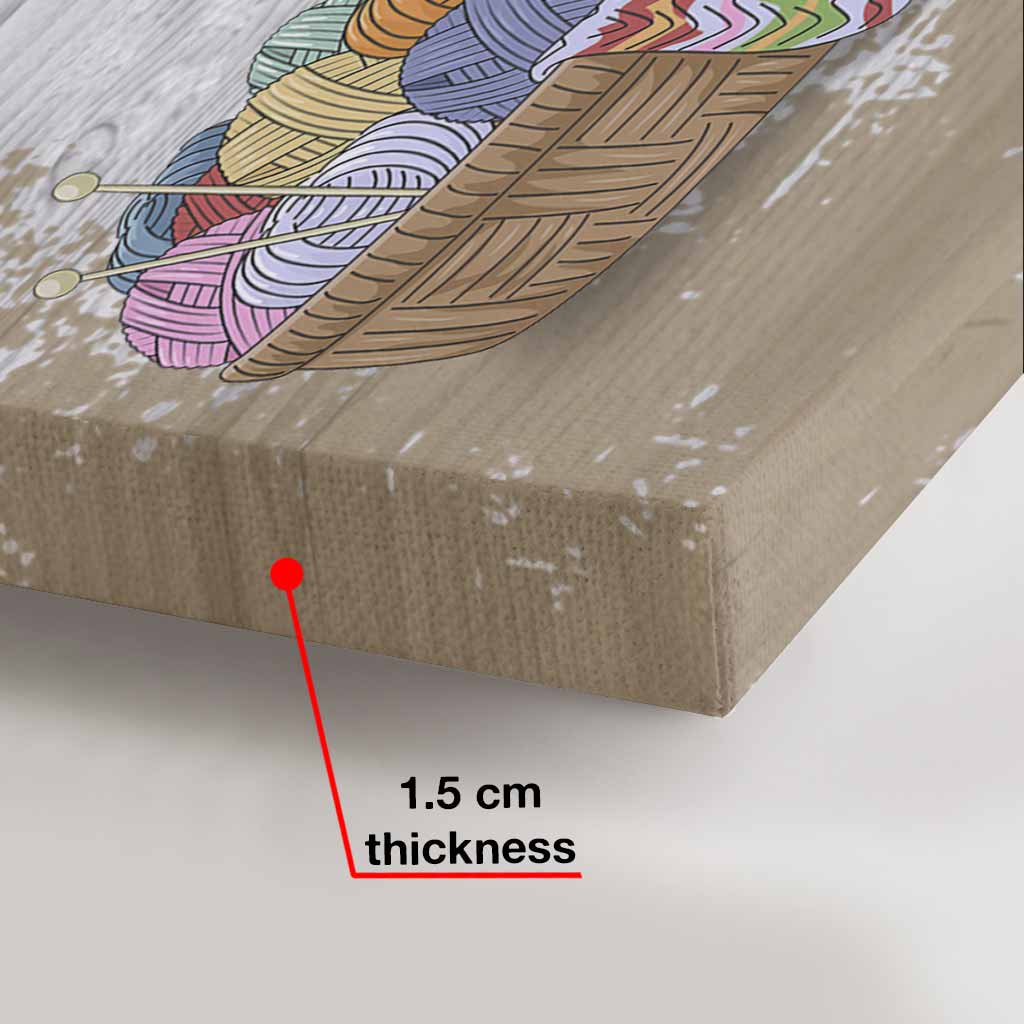 Et quand la vie est devenue trop frénétique - Toile et affiche personnalisées au crochet