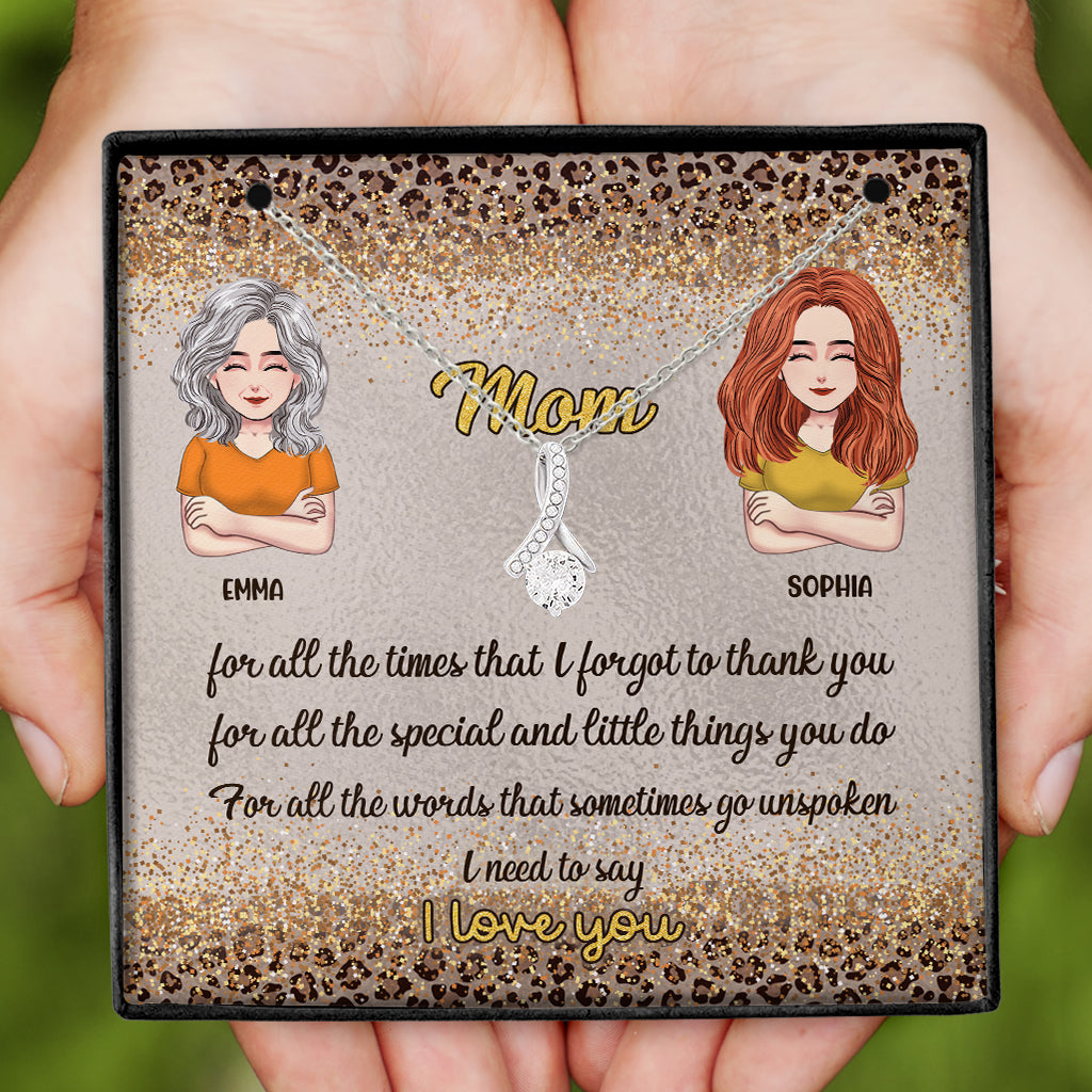 Je t'aime - Collier personnalisé pour la fête des mères 