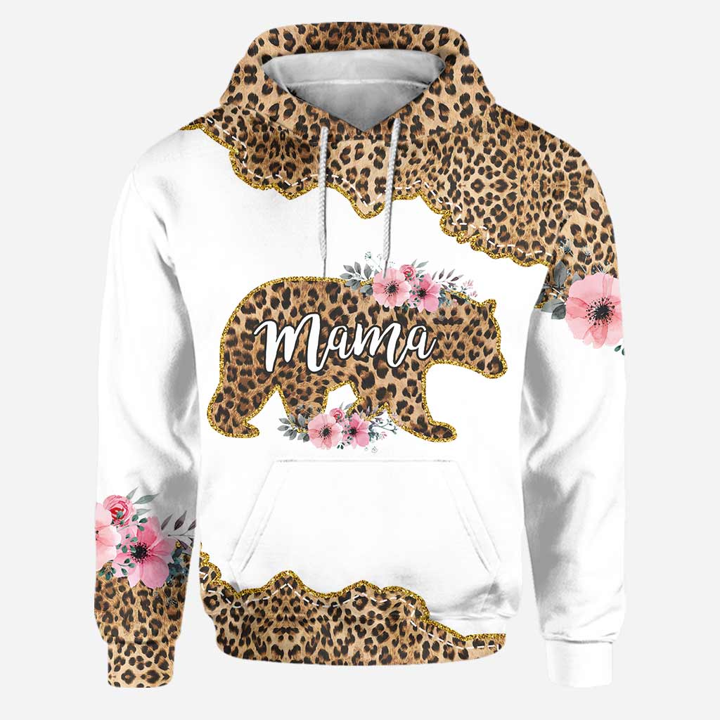 Maman Ours - Sweat à capuche et legging personnalisés pour la fête des mères