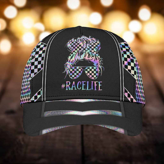 Casquette Race Life avec trous d'aération imprimés - Casquette de course