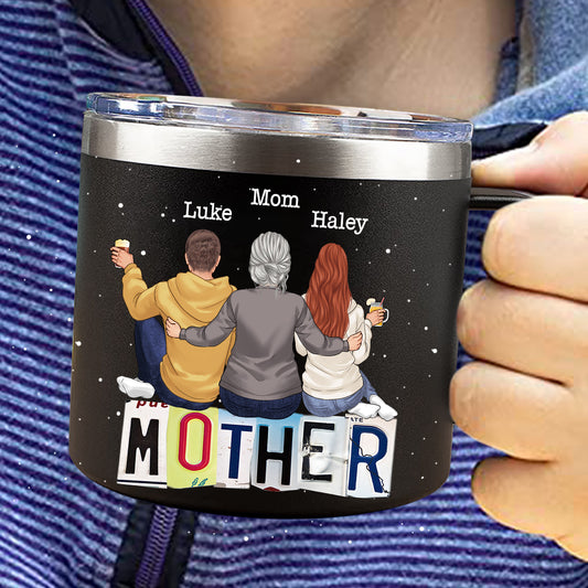 Tu es mon monde - Mug isotherme de voyage personnalisé pour la fête des mères et la fête des pères