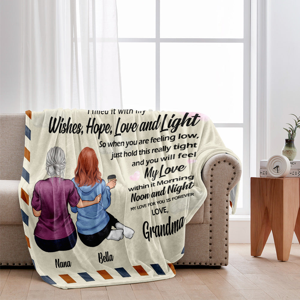 À ma petite-fille - Couverture personnalisée pour la fête des mères