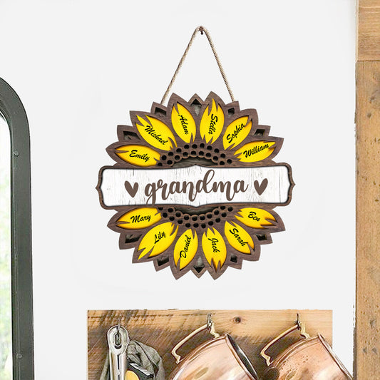 Grandma - Personalized Mother's Day Grandma Wood Sign