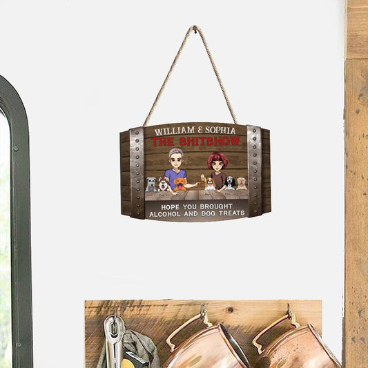 Welcome To The Show - Personalized Dog Wood Sign