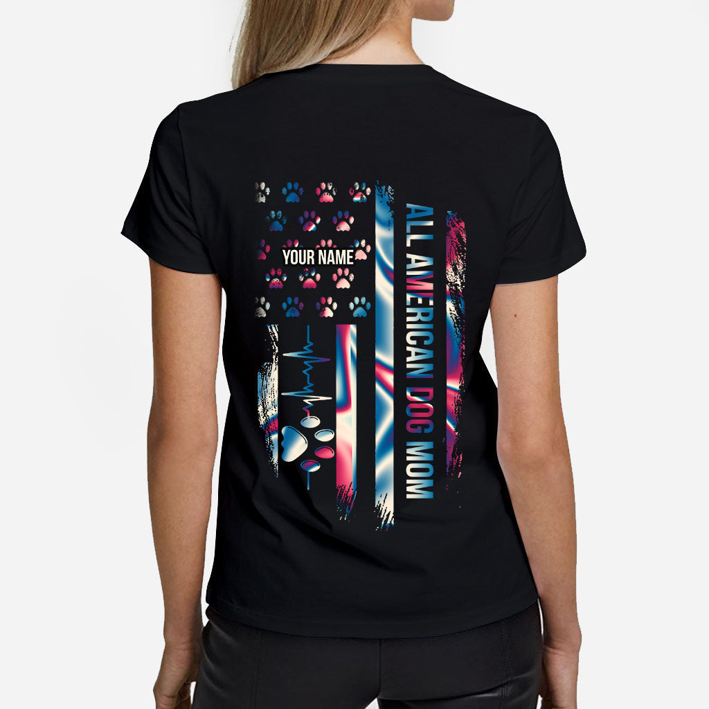 Fière maman de chien - T-shirt et sweat à capuche personnalisés pour la fête de l'Indépendance