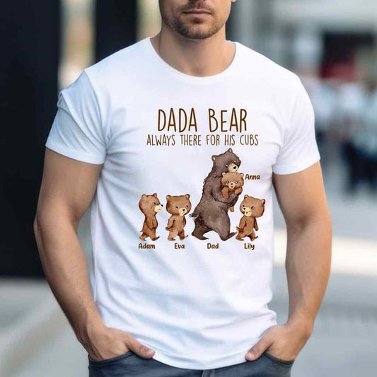 Papa Bear - Gift for dad, grandpa, uncle, brother - Personalized T-shirt And Hoodie
