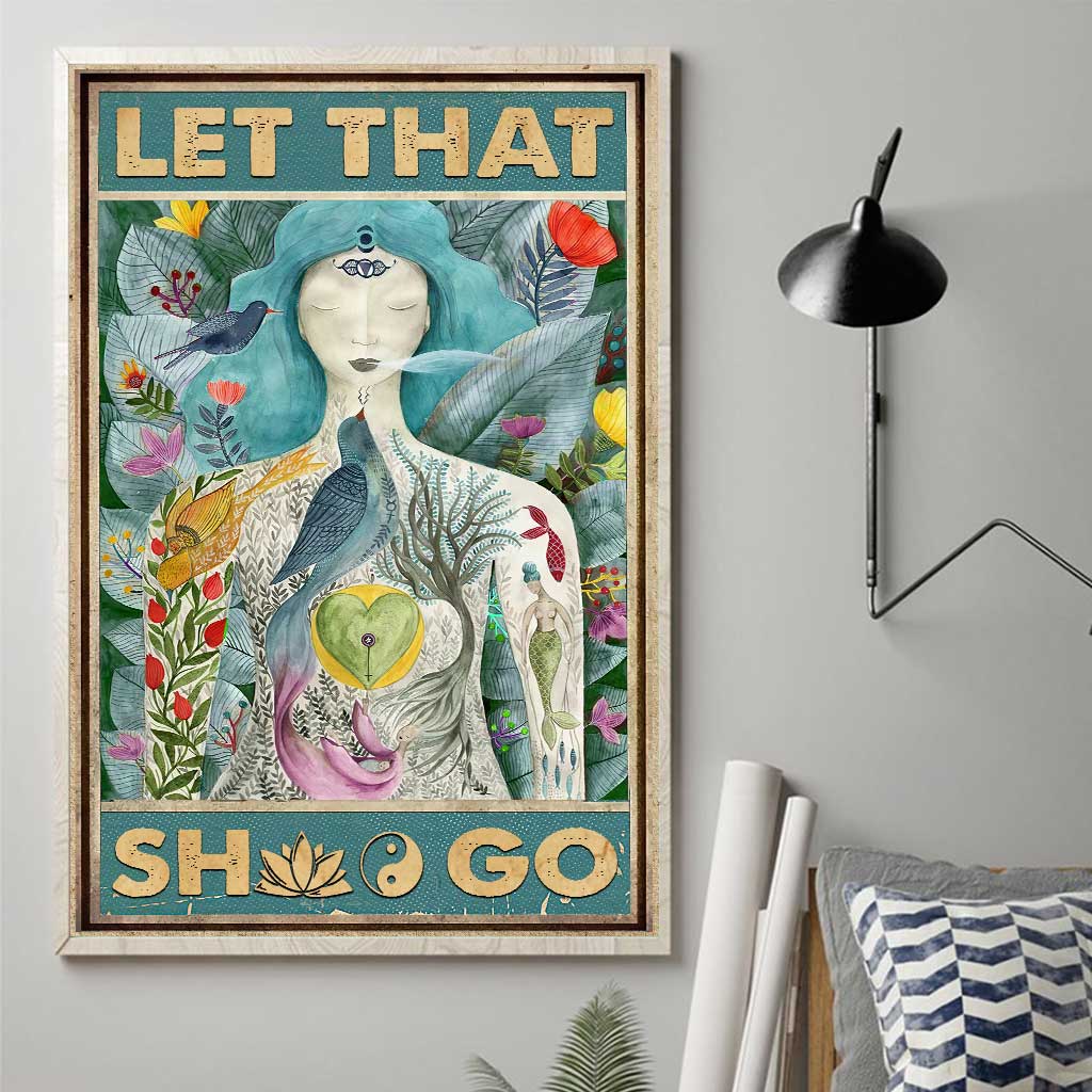 Lâchez prise - Toile et affiche de yoga