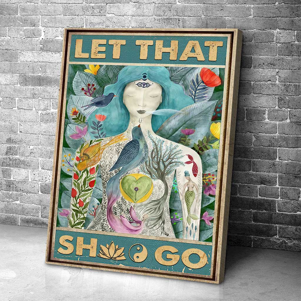 Lâchez prise - Toile et affiche de yoga