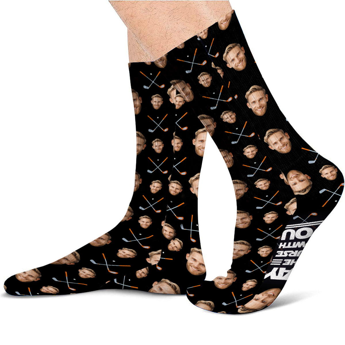 May The Course Be With You - Personalized Golf Socks