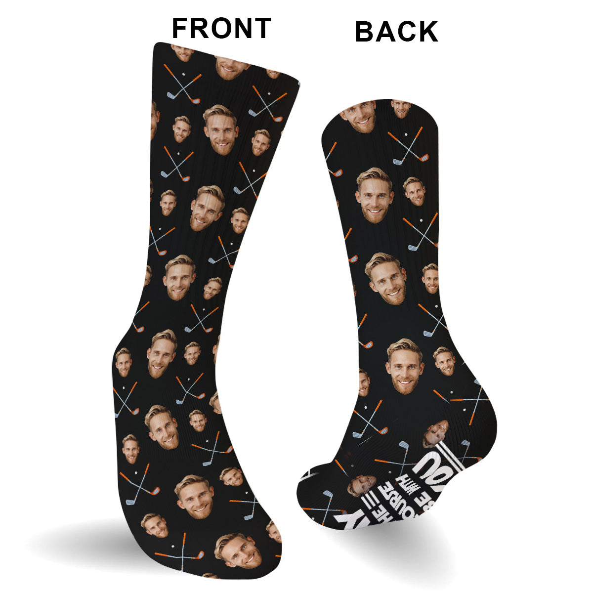 May The Course Be With You - Personalized Golf Socks