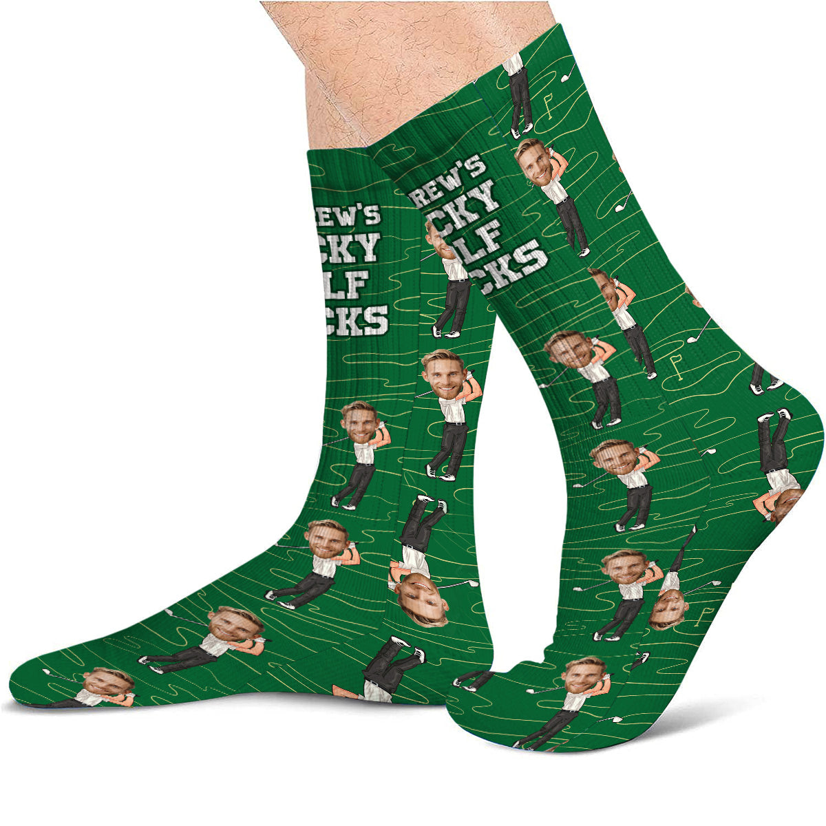 Chaussettes de golf porte-bonheur - Chaussettes de golf personnalisées