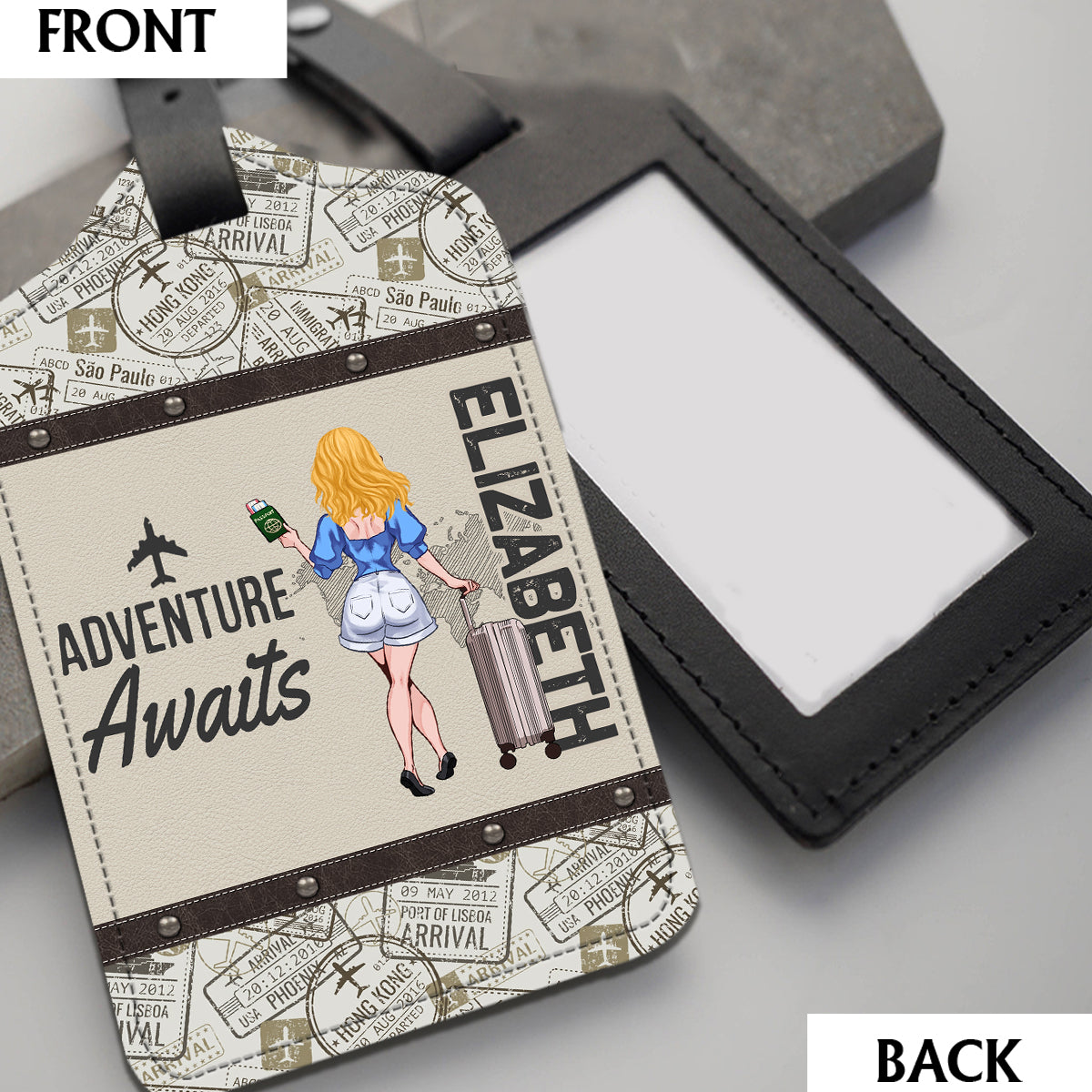 L'aventure vous attend ! – Coffret cadeau de voyage personnalisé pour elle, maman, épouse, petite amie, amie