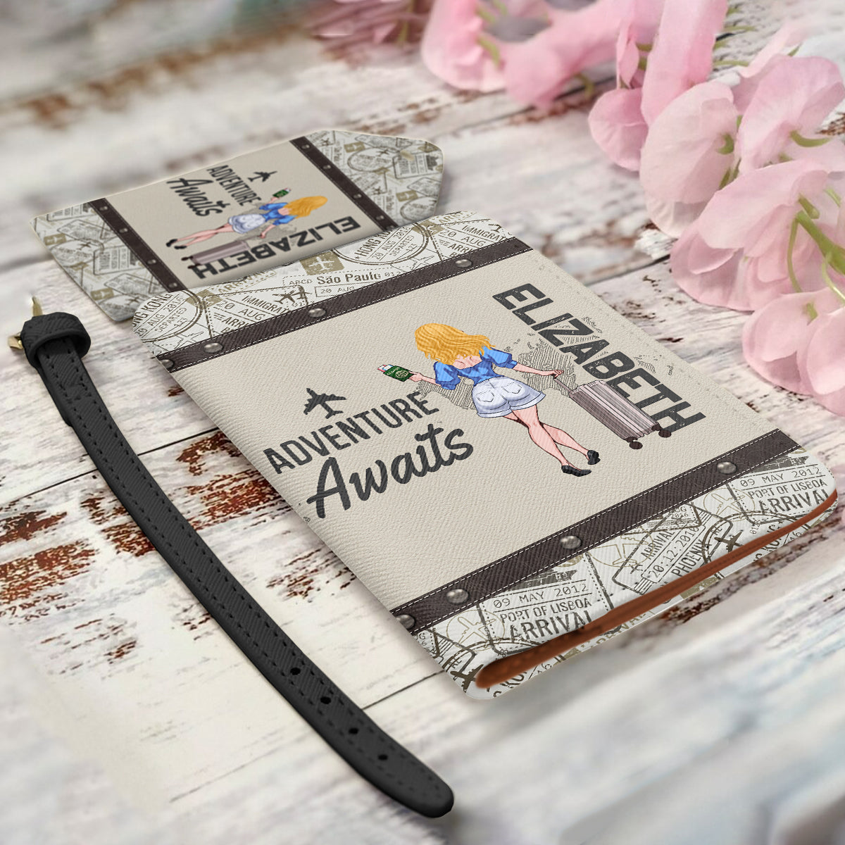 L'aventure vous attend ! – Coffret cadeau de voyage personnalisé pour elle, maman, épouse, petite amie, amie