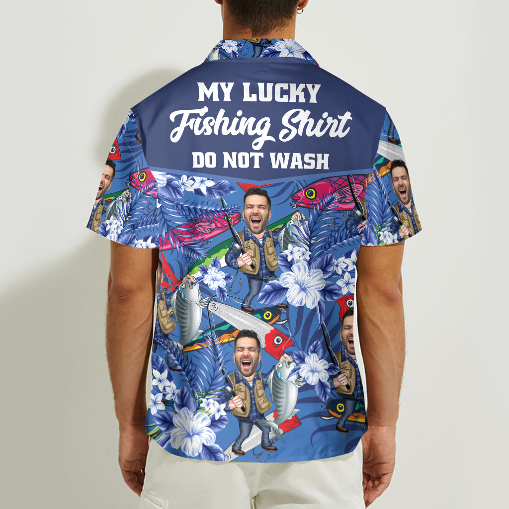 Chemise de pêche porte-bonheur - Chemise hawaïenne de pêche personnalisée