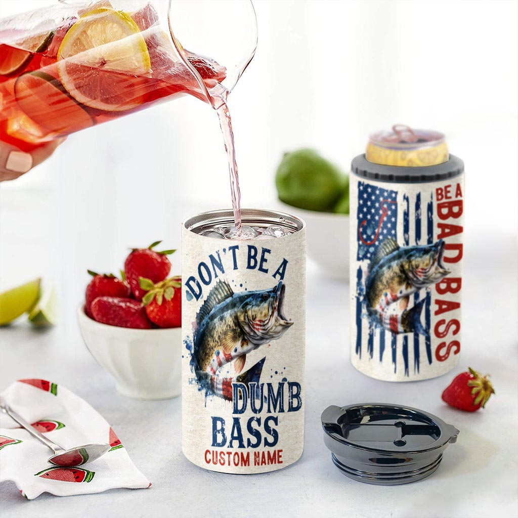 Soyez un mauvais bar - Refroidisseur de canettes de pêche personnalisé