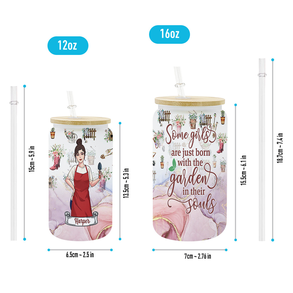 Some Girls - Personalized Gardening Can Glass
