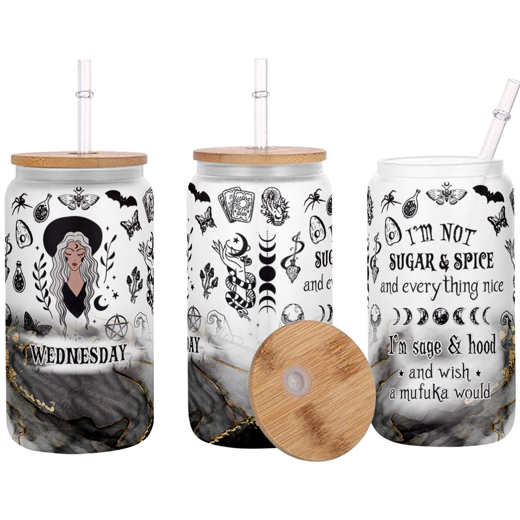 Je ne suis pas du sucre et des épices - Verre à cocktail de sorcière personnalisé