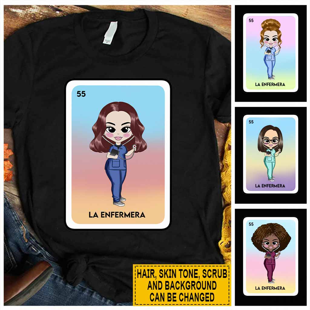 T-shirt et sweat à capuche personnalisés « La Enfermera » - Infirmière