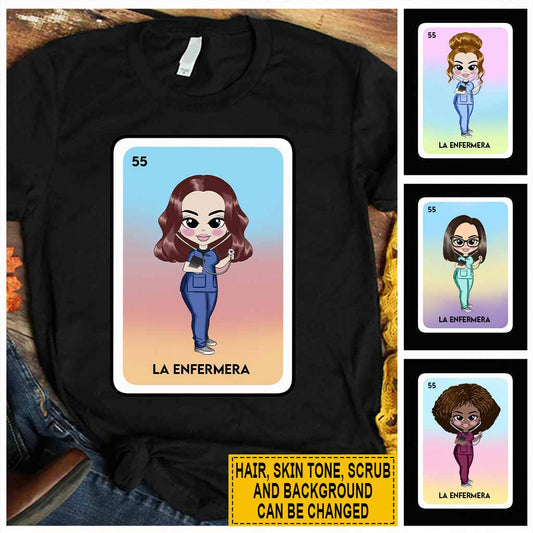 T-shirt et sweat à capuche personnalisés « La Enfermera » - Infirmière