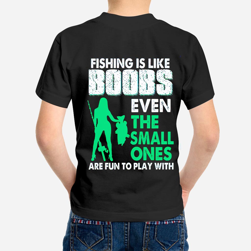 La pêche, c'est comme les seins - T-shirt et sweat à capuche 1121