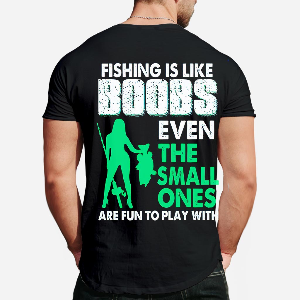 La pêche, c'est comme les seins - T-shirt et sweat à capuche 1121