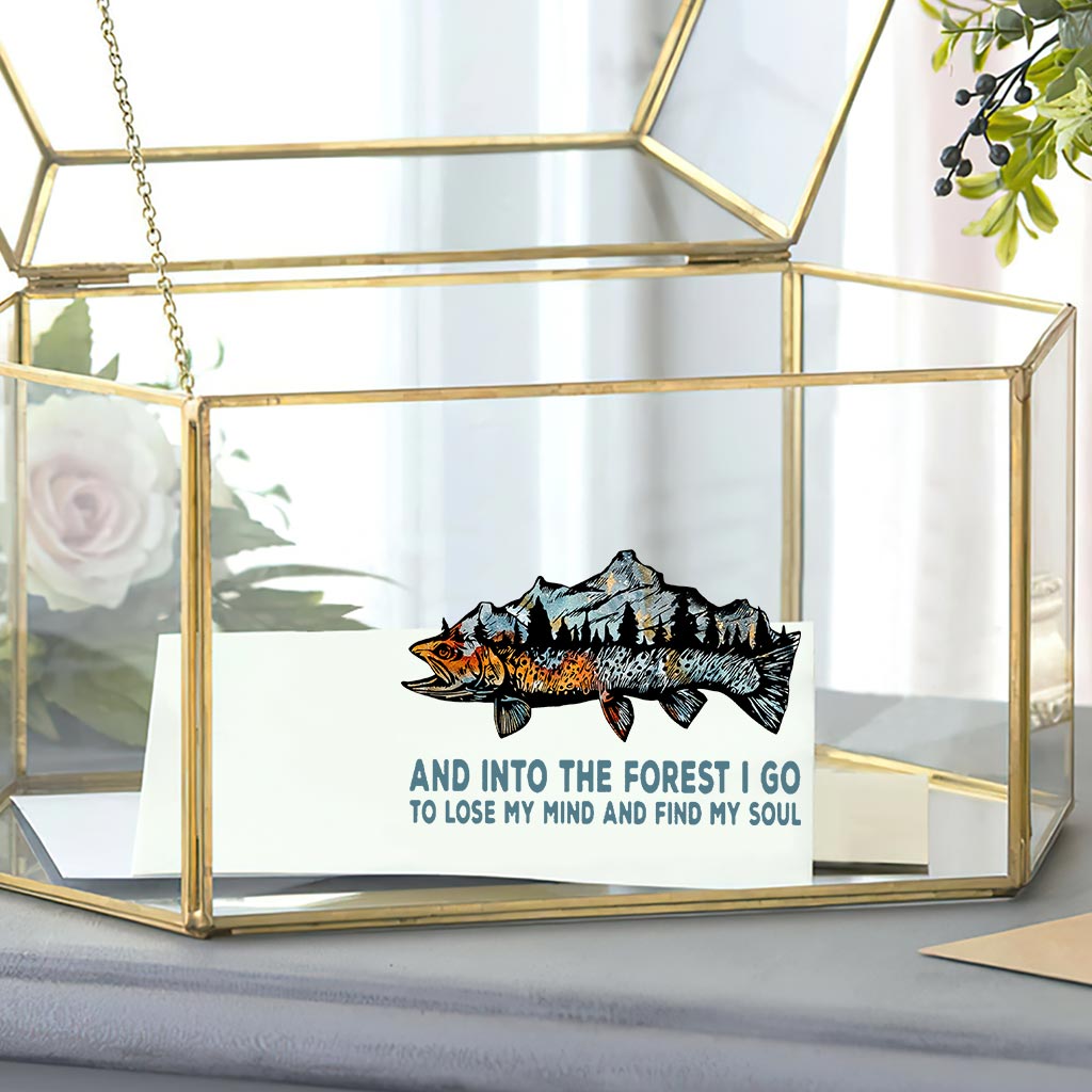 Et dans la forêt - Autocollant de pêche complet 112021