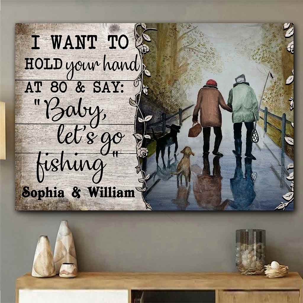 I Want To Hold Your Hand - Personalized Fishing Poster 112021