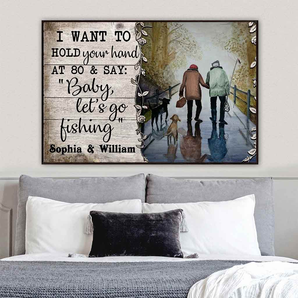 I Want To Hold Your Hand - Personalized Fishing Poster 112021