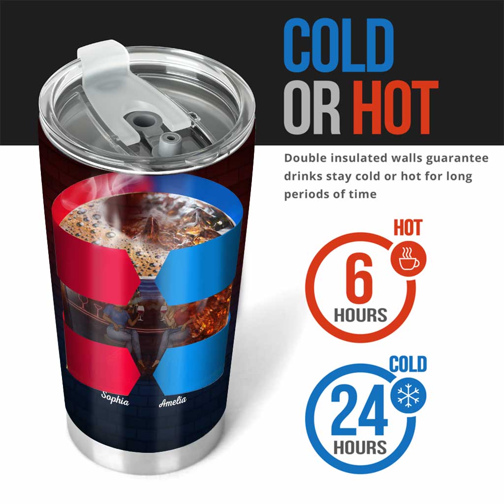 Nous ne sommes pas du sucre et des épices, nous sommes de la sauge et du bon côté - Gobelet personnalisé pour meilleures amies