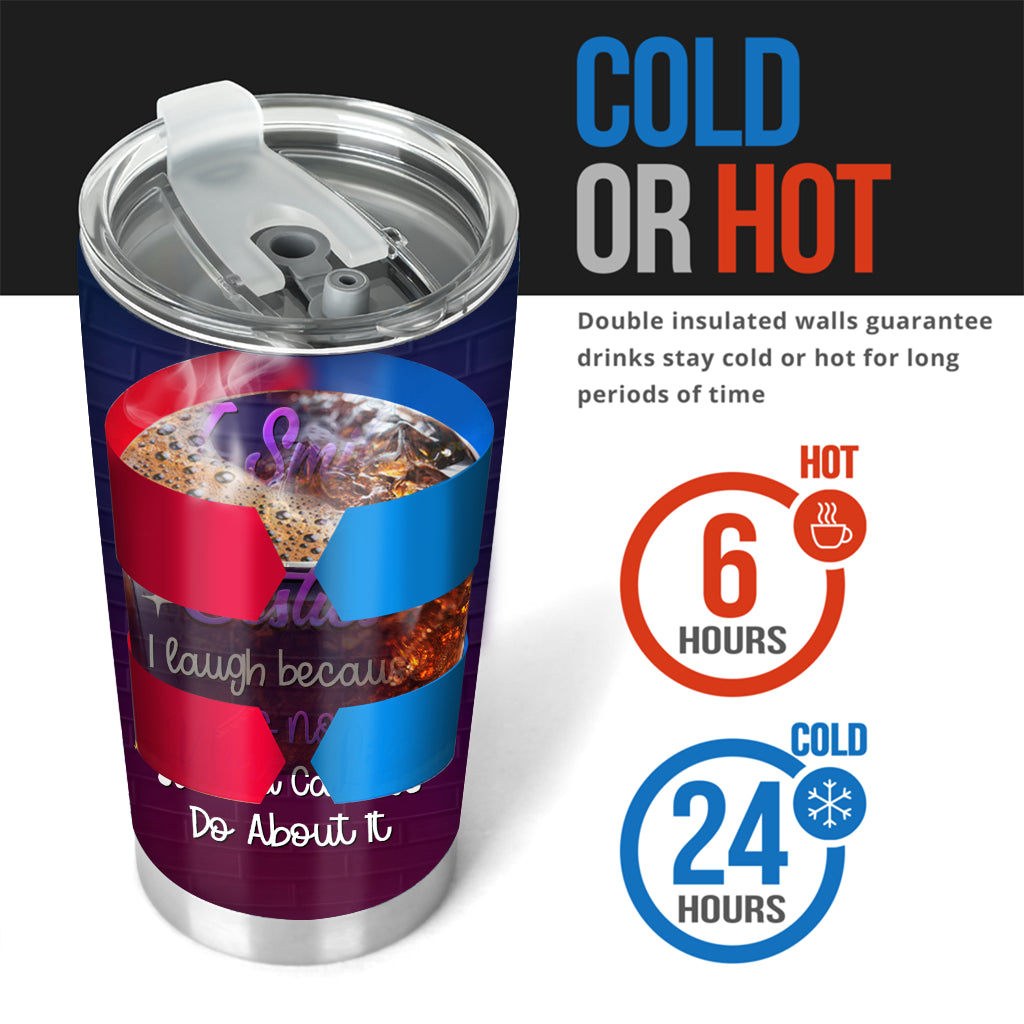 Je souris parce que tu es ma sœur - Gobelet personnalisé pour meilleure amie