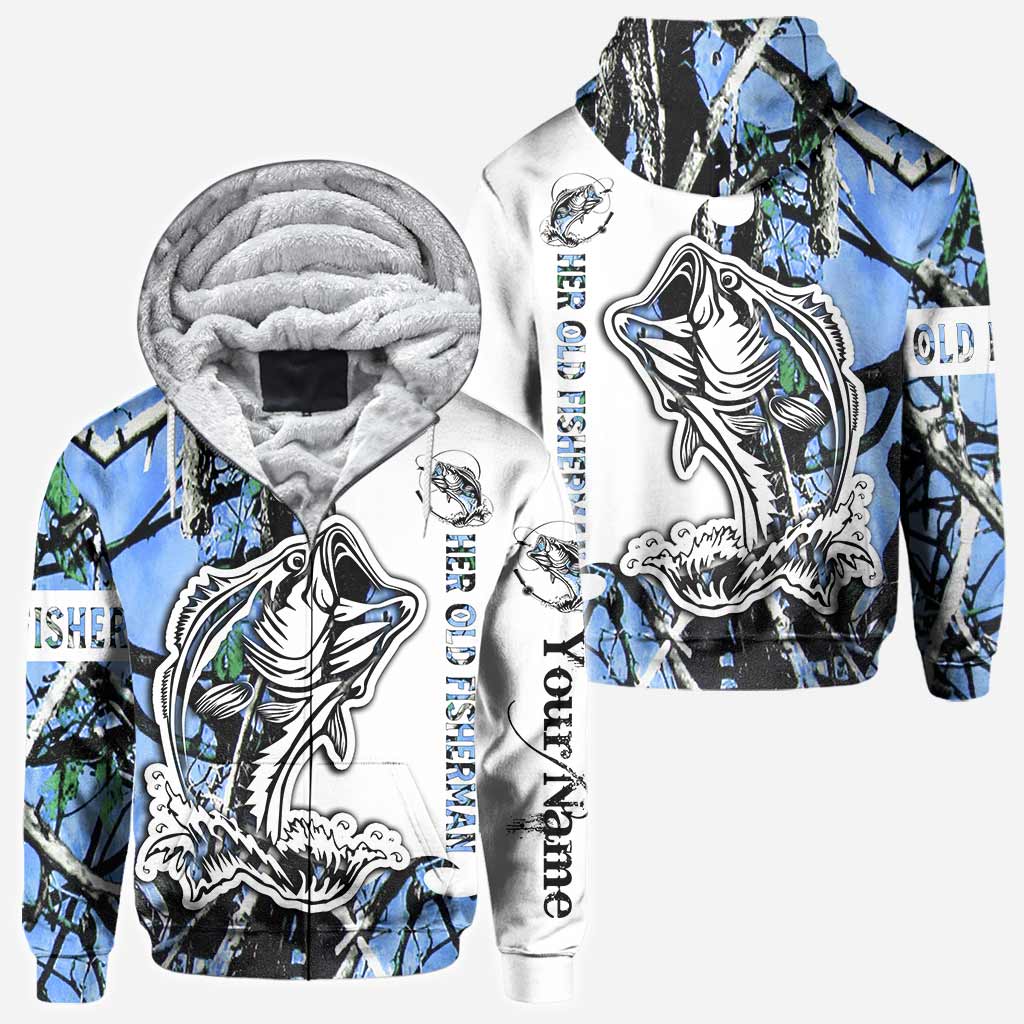 His Best Catch - Personalized Fishing All Over T-shirt and Hoodie