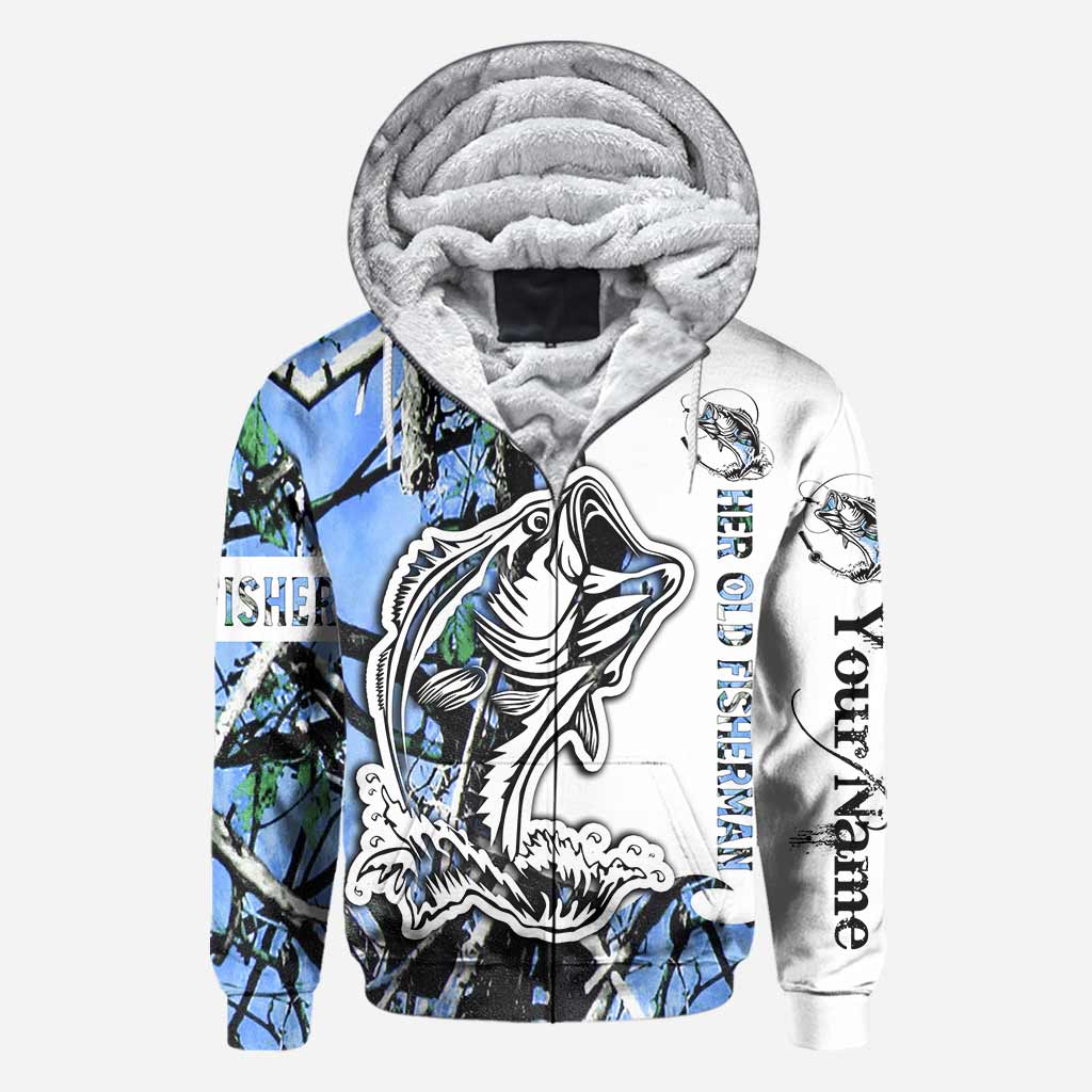 His Best Catch - Personalized Fishing All Over T-shirt and Hoodie