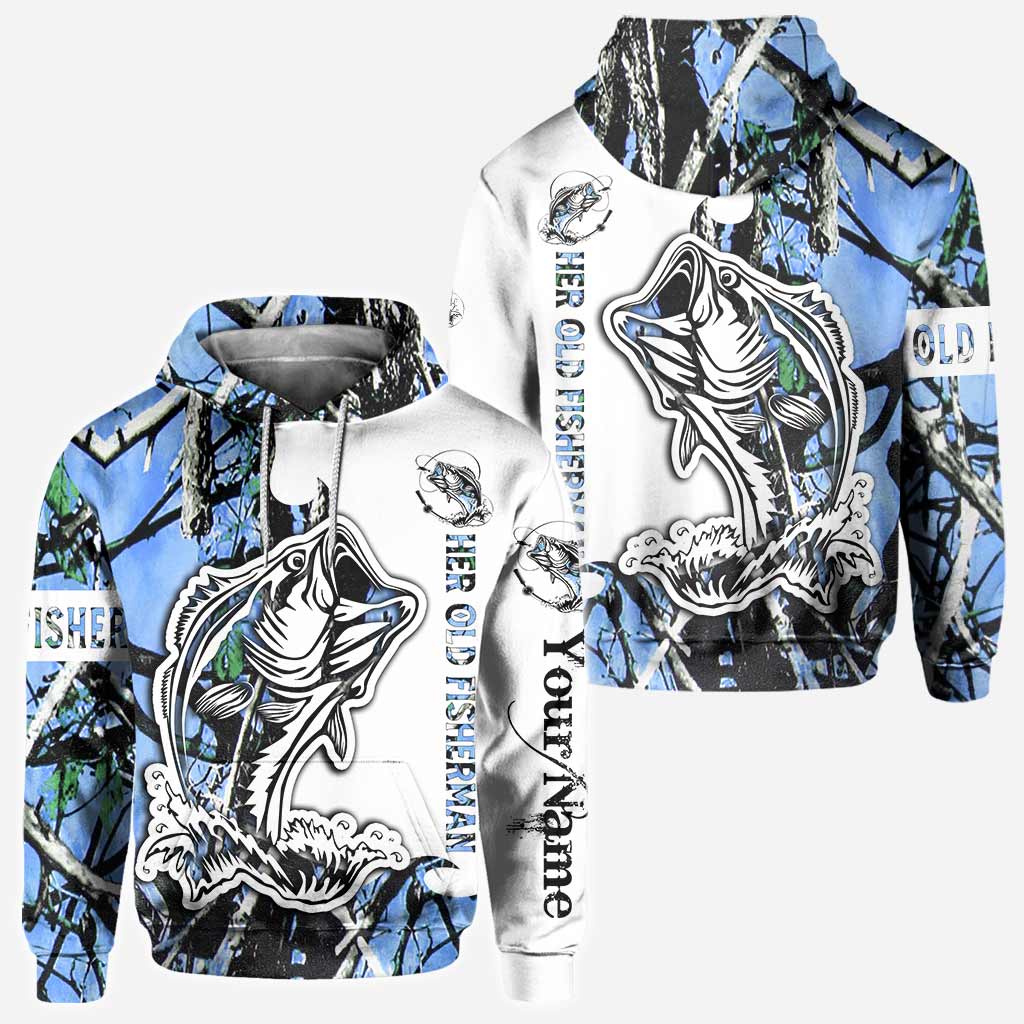 His Best Catch - Personalized Fishing All Over T-shirt and Hoodie