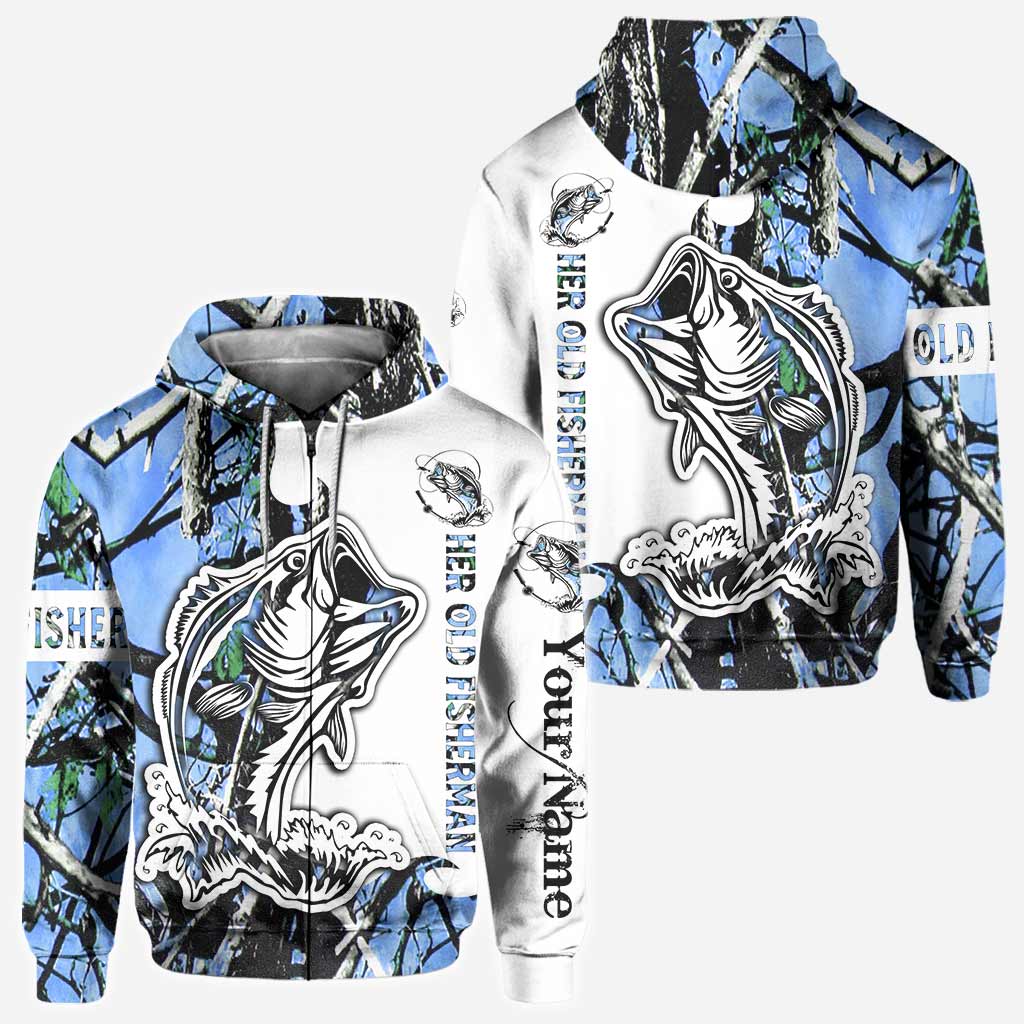 His Best Catch - Personalized Fishing All Over T-shirt and Hoodie