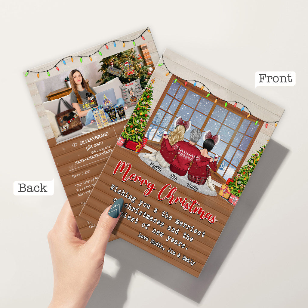 Carte de vœux personnalisée Noël Maison