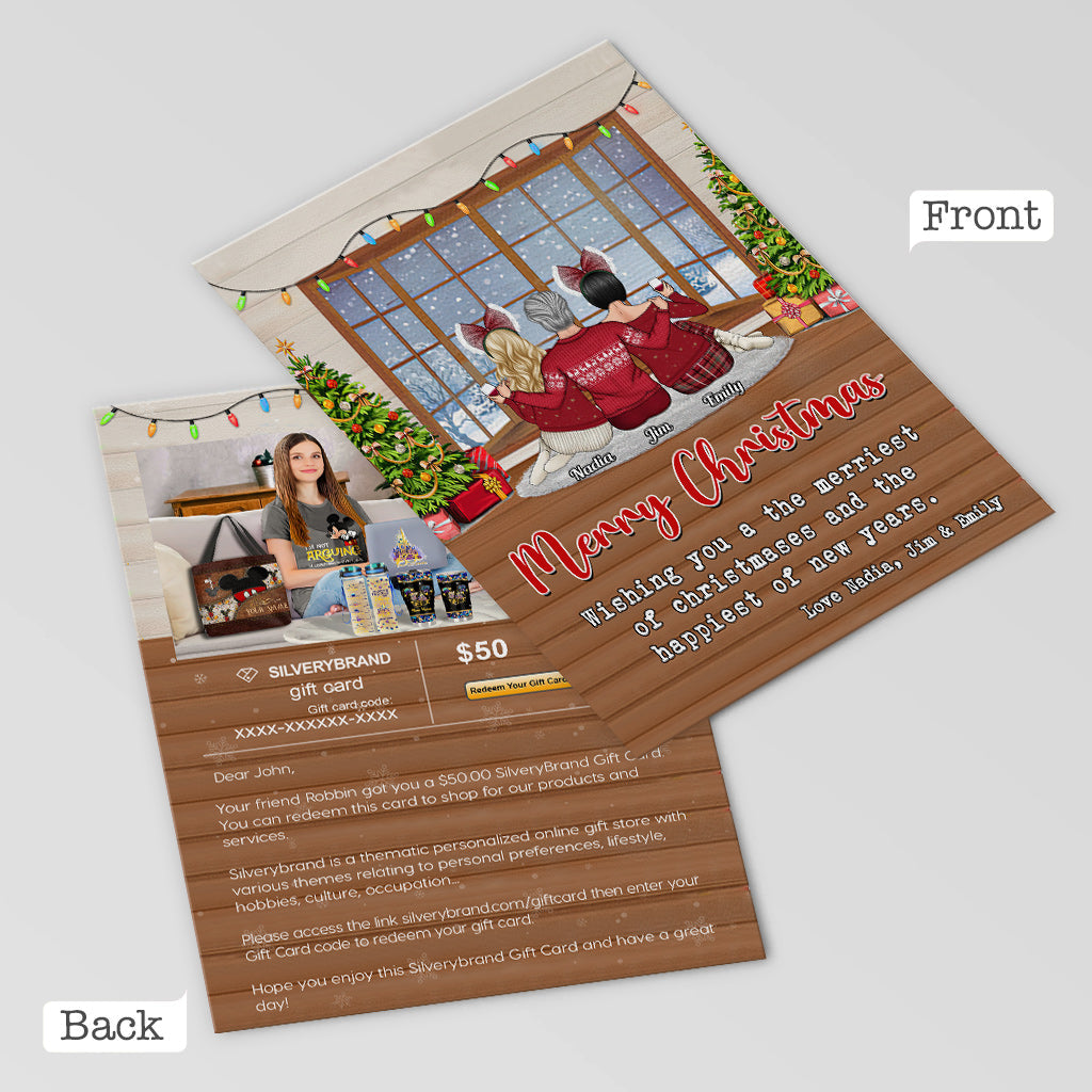 Carte de vœux personnalisée Noël Maison