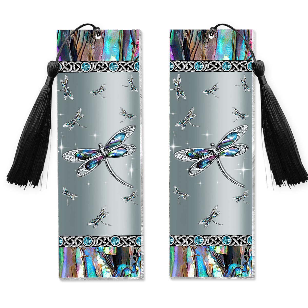 Libellule mystérieuse - Marque-page libellule (Imprimé recto verso)