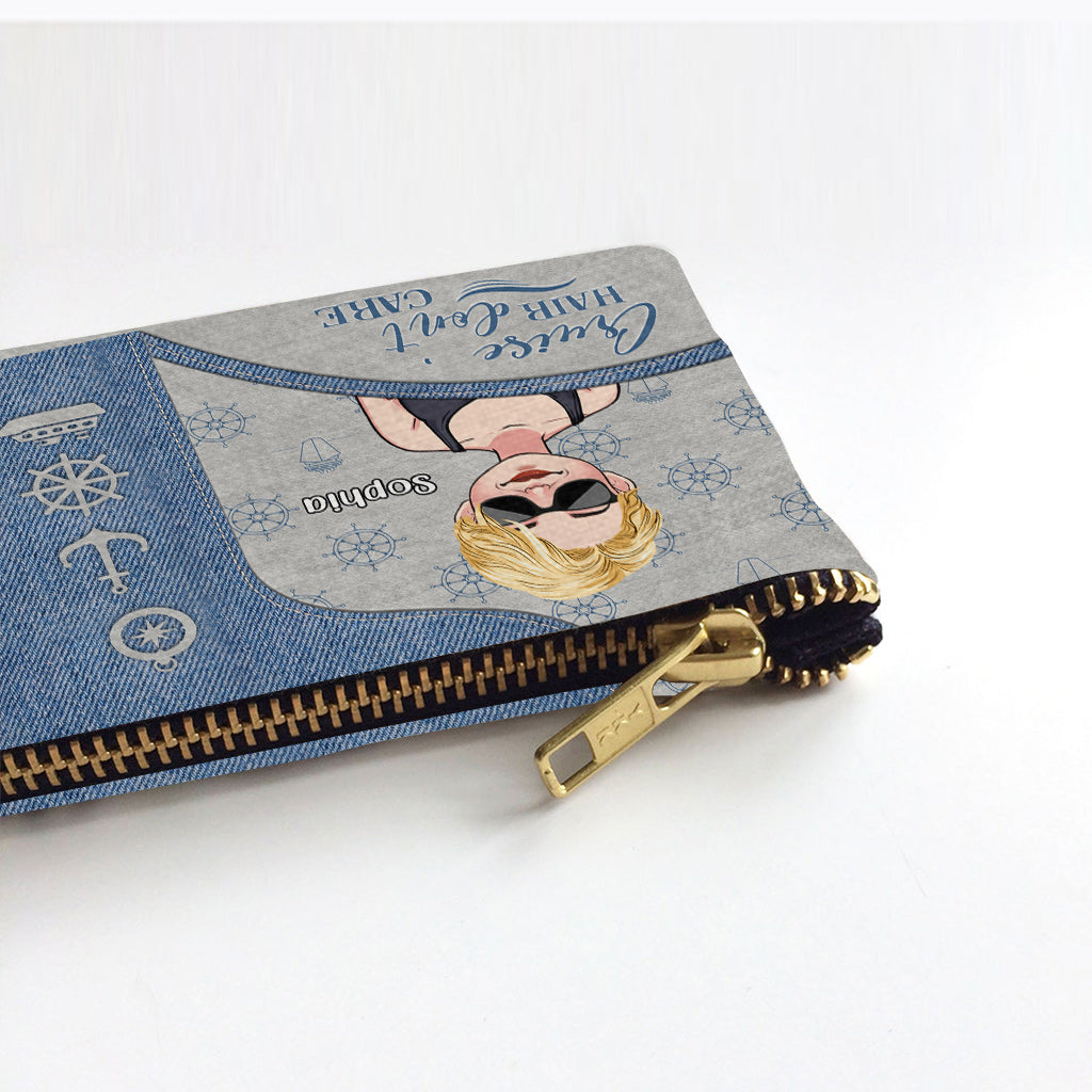 Cheveux de croisière, on s'en fiche ! - Pochette de croisière personnalisée