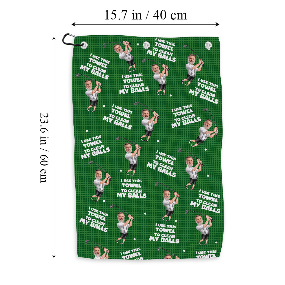 I Use This Towel To Clean My Balls - Golf gift for dad, husband, boyfriend, him - Personalized Golf Towel