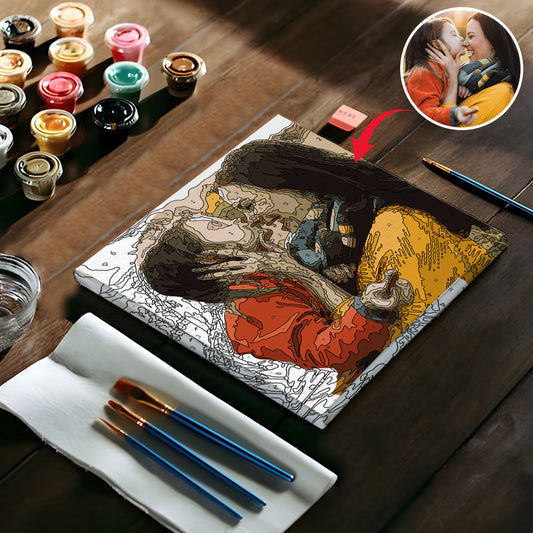 Custom Photo - Personalized Mother Paint By Numbers Kit