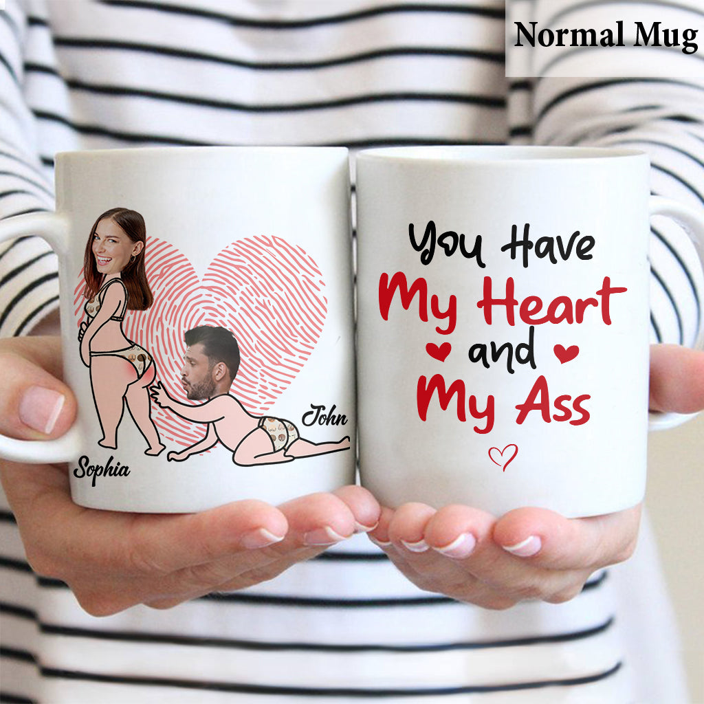 Tu as mon cœur - Mug personnalisé pour couple