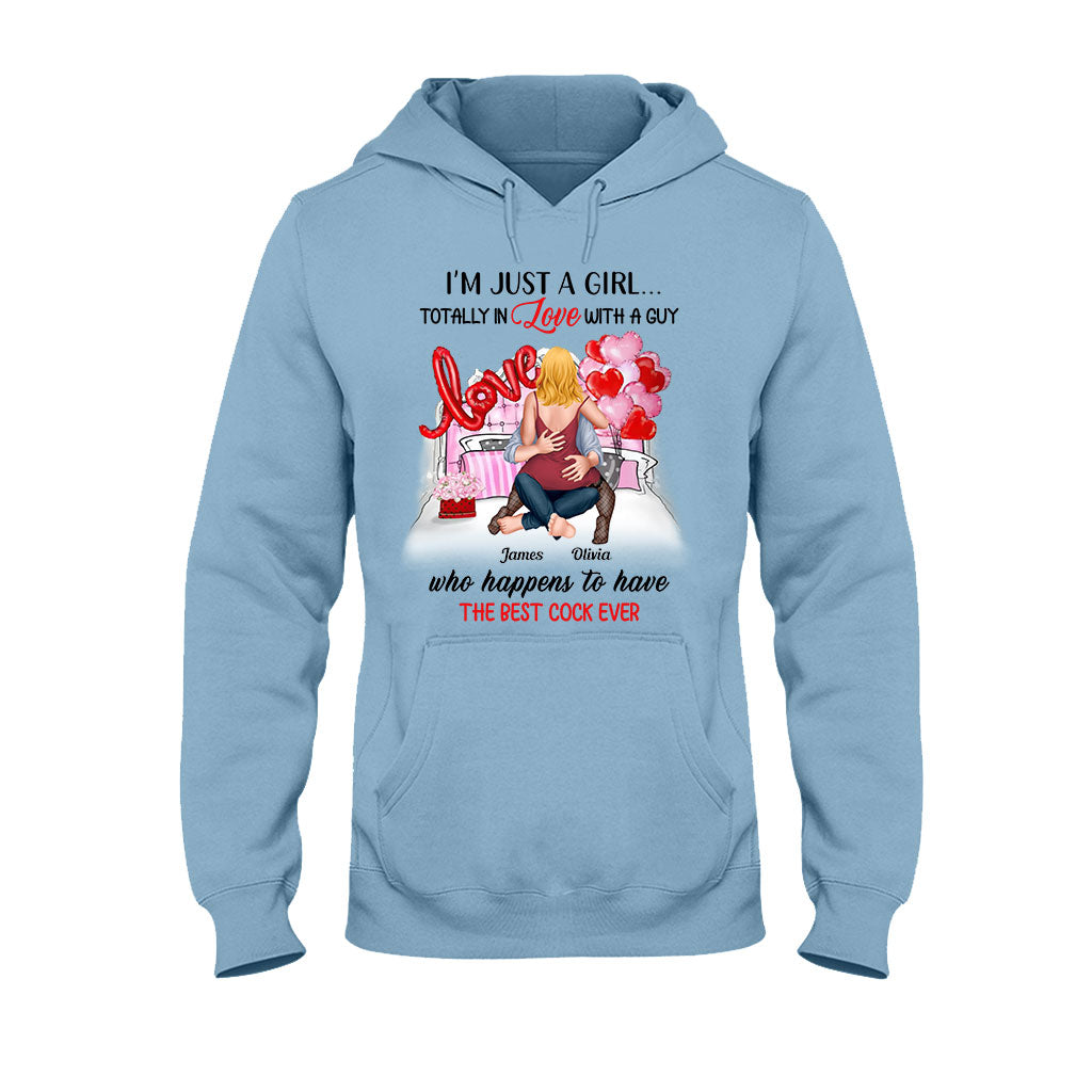 Je suis juste une fille amoureuse d'un garçon - T-shirt et sweat à capuche personnalisés pour couples