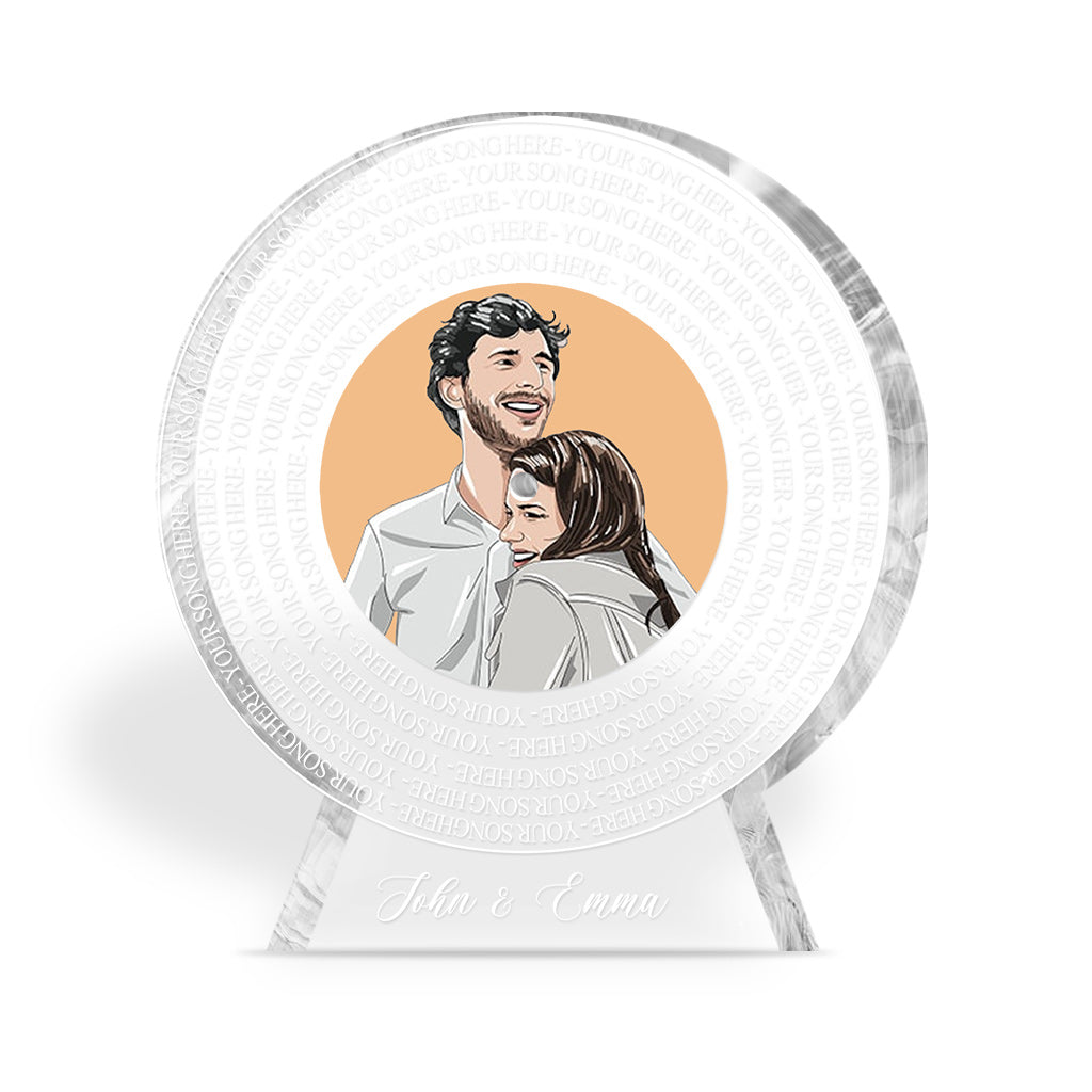 Our Favorite Song - Personalized Couple Custom Shaped Acrylic Plaque