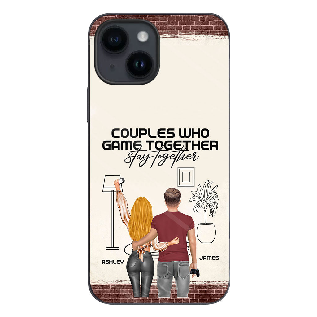 Les couples qui jouent ensemble restent ensemble - Coque de téléphone personnalisée pour jeux vidéo