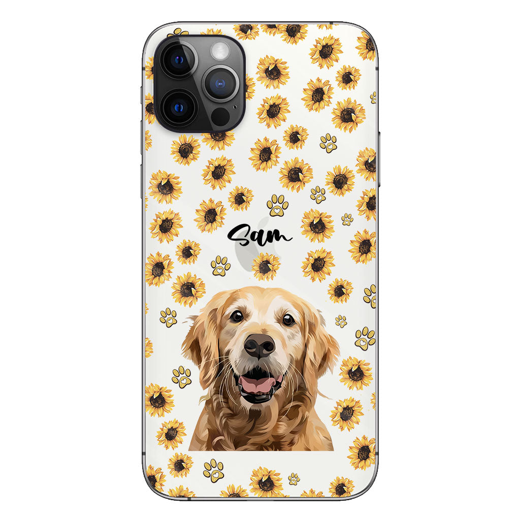 Tu es mon rayon de soleil - Coque de téléphone transparente personnalisée pour chien