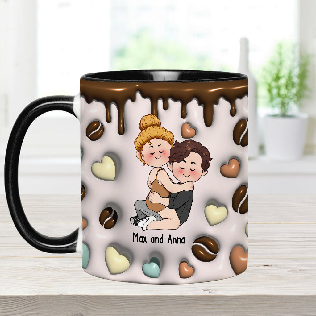 Je t'aime comme j'aime mon café - Mug personnalisé pour couple