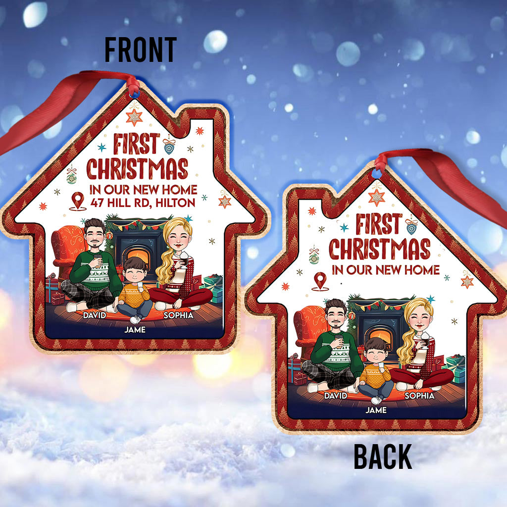 First Christmas In Our New Home - Personalized Housewarming Ornament